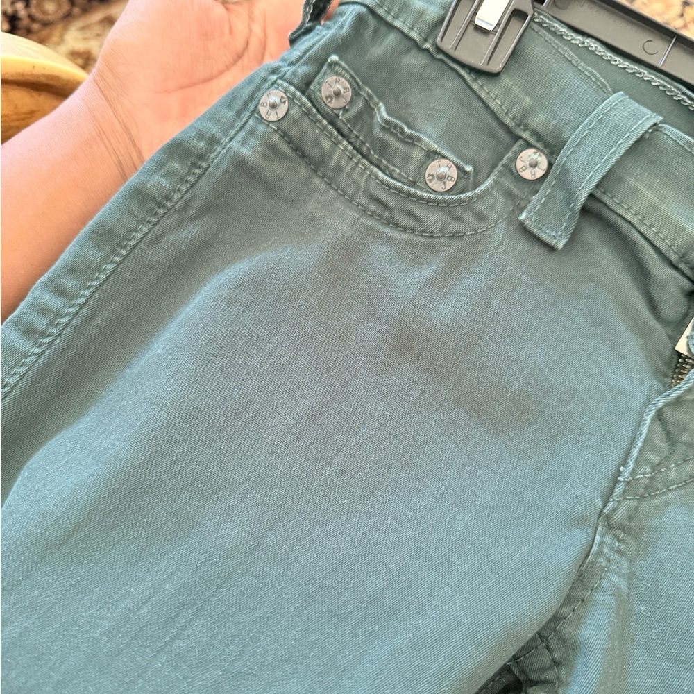 True Religion Dark Green Green Skinny Jeans